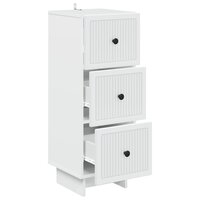 ladekast Wit 33 x 34,5 x 90 cm Bewerkt hout 5