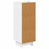 ladekast Wit 33 x 34,5 x 90 cm Bewerkt hout 8