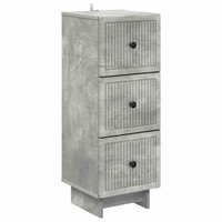 ladekast Betongrijs 33 x 34,5 x 90 cm Bewerkt hout 2