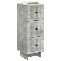 ladekast Betongrijs 33 x 34,5 x 90 cm Bewerkt hout 3