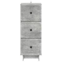 ladekast Betongrijs 33 x 34,5 x 90 cm Bewerkt hout 6