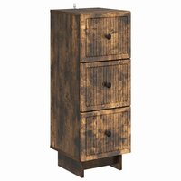 ladekast Gerookt eiken 33 x 34,5 x 90 cm Bewerkt hout 2