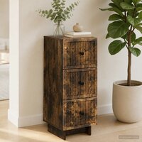ladekast Gerookt eiken 33 x 34,5 x 90 cm Bewerkt hout 4