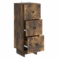 ladekast Gerookt eiken 33 x 34,5 x 90 cm Bewerkt hout 5