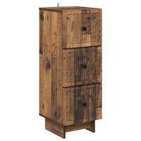 ladekast Oud hout 33 x 34,5 x 90 cm Bewerkt hout 2