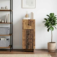 ladekast Oud hout 33 x 34,5 x 90 cm Bewerkt hout 4