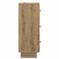 ladekast 33 x 34,5 x 90 cm Bewerkt hout Artisanaal eiken 7