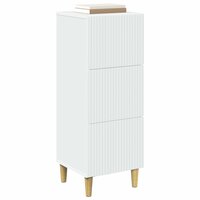 ladekast Wit 33 x 34,5 x 90 cm Bewerkt hout 3