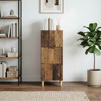 ladekast Oud hout 33 x 34,5 x 90 cm Bewerkt hout 4