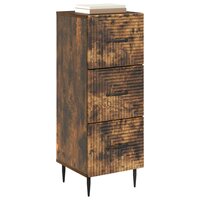 ladekast Gerookt eiken 33 x 34,5 x 89,5 cm Bewerkt hout 3