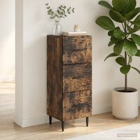 ladekast Gerookt eiken 33 x 34,5 x 89,5 cm Bewerkt hout 4