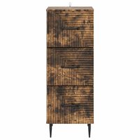 ladekast Gerookt eiken 33 x 34,5 x 89,5 cm Bewerkt hout 6
