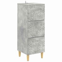 ladekast Betongrijs 33 x 34,5 x 90 cm Bewerkt hout 2