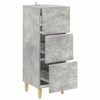 ladekast Betongrijs 33 x 34,5 x 90 cm Bewerkt hout 4