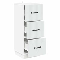 ladekast Wit 33 x 34,5 x 87 cm Bewerkt hout 5