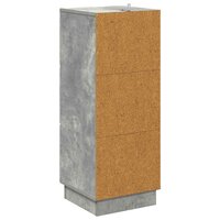 ladekast 33 x 34,5 x 87 cm Bewerkt hout Betongrijs 8