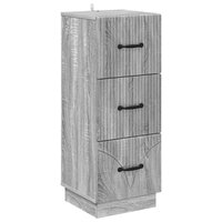 ladekast 33 x 34,5 x 87 cm Bewerkt hout Grijs sonoma 2
