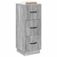 ladekast 33 x 34,5 x 87 cm Bewerkt hout Grijs sonoma 3