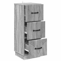ladekast 33 x 34,5 x 87 cm Bewerkt hout Grijs sonoma 5