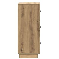 ladekast 33 x 34,5 x 87 cm Bewerkt hout Artisanaal eiken 7