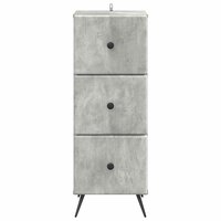 ladekast Betongrijs 33 x 34,5 x 90 cm Bewerkt hout 6