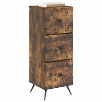 ladekast Gerookt eiken 33 x 34,5 x 90 cm Bewerkt hout 3