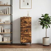 ladekast Gerookt eiken 33 x 34,5 x 90 cm Bewerkt hout 4