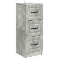 ladekast Betongrijs 33 x 34,5 x 87 cm Bewerkt hout 2