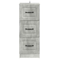 ladekast Betongrijs 33 x 34,5 x 87 cm Bewerkt hout 6