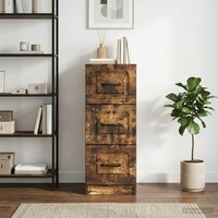 ladekast Gerookt eiken 33 x 34,5 x 87 cm Bewerkt hout 4