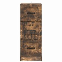 ladekast Gerookt eiken 33 x 34,5 x 87 cm Bewerkt hout 6