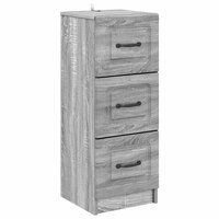 ladekast Grijs sonoma 33 x 34,5 x 87 cm Bewerkt hout 2