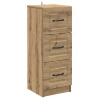 ladekast 33 x 34,5 x 87 cm Bewerkt hout Artisanaal eiken 2