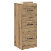 ladekast 33 x 34,5 x 87 cm Bewerkt hout Artisanaal eiken 3