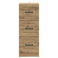 ladekast 33 x 34,5 x 87 cm Bewerkt hout Artisanaal eiken 6