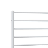 Bedframe met hoofd- en voeteneinde metaal wit 90x190 cm 9