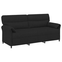 3-Zitsbank Zwart 198 x 83 x 95 cm Stof 2