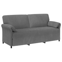 3-Zitsbank Donkergrijs 198 x 83 x 95 cm Fluweel 2