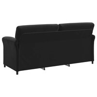 3-Zitsbank Zwart 198 x 83 x 95 cm Fluweel 5