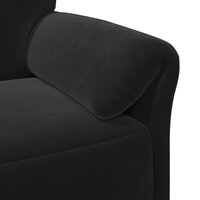 3-Zitsbank Zwart 198 x 83 x 95 cm Fluweel 6