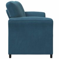 3-Zitsbank Blauw 198 x 83 x 95 cm Fluweel 4