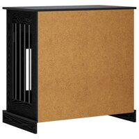 Hondenbench Meubel Zwart eiken 80 x 47,5 x 80 cm Bewerkt hout 6
