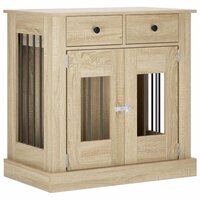 Hondenbench Meubel Sonoma Eiken 80 x 47,5 x 80 cm Bewerkt hout 2