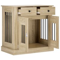 Hondenbench Meubel Sonoma Eiken 80 x 47,5 x 80 cm Bewerkt hout 3