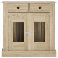 Hondenbench Meubel Sonoma Eiken 80 x 47,5 x 80 cm Bewerkt hout 4