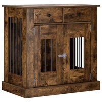 Hondenbench Meubel Gerookt eiken 80 x 47,5 x 80 cm Bewerkt hout 2