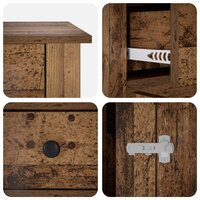 Hondenbench Meubel Oud hout 80 x 47,5 x 80 cm Bewerkt hout 7