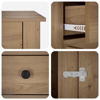 Hondenbench Meubel Artisanaal eiken 80 x 47,5 x 80 cm 7