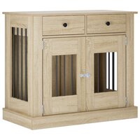 Hondenbench Meubel Sonoma Eiken 90 x 47,5 x 80 cm Bewerkt hout 2