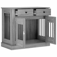 Hondenbench Meubel Grijs Sonoma 90 x 47,5 x 80 cm Bewerkt hout 3